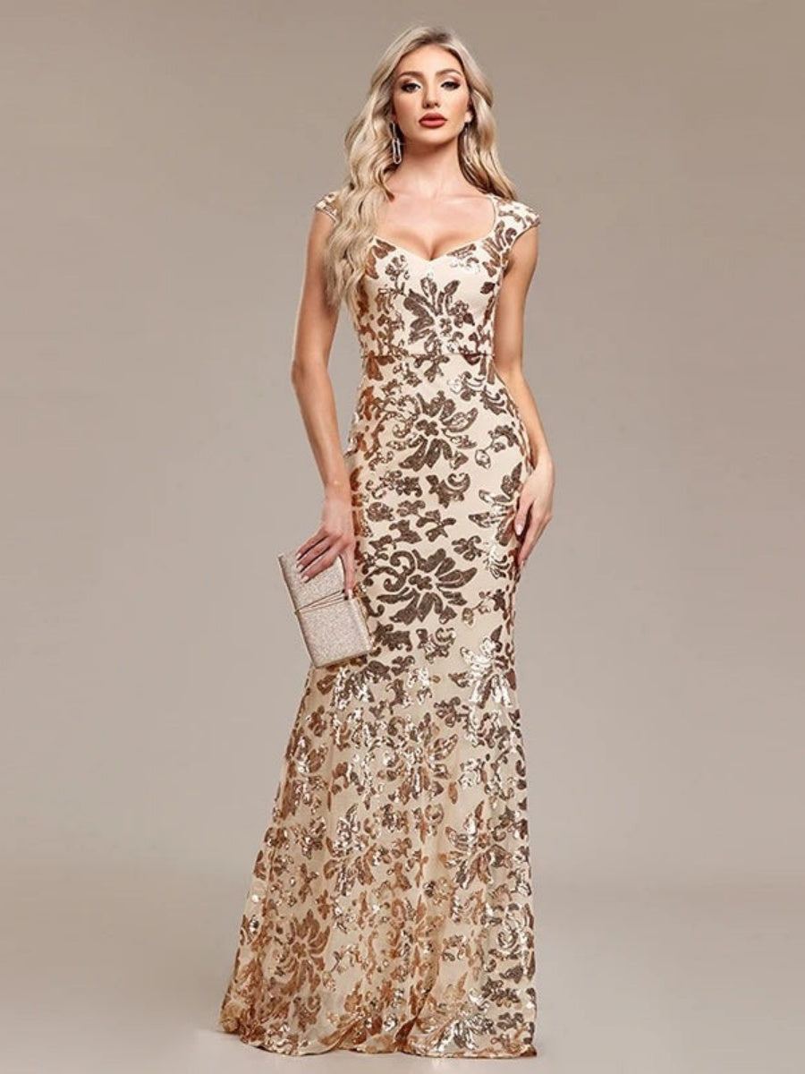 Liber Summer Women's Sequins Maxi Dresses