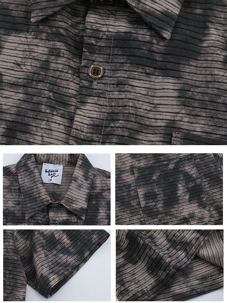 Liber Summer Men's Pocket decoration Camouflage Shirts