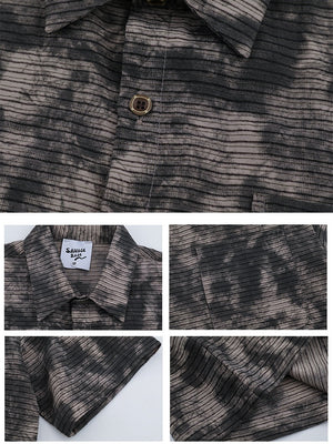Liber Summer Men's Pocket decoration Camouflage Shirts