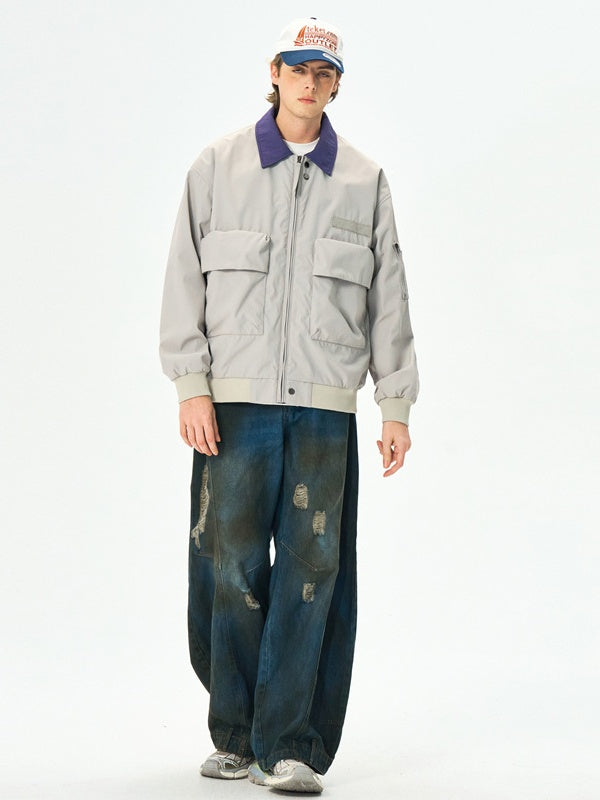 Liber Autumn Men's Color matching Jackets