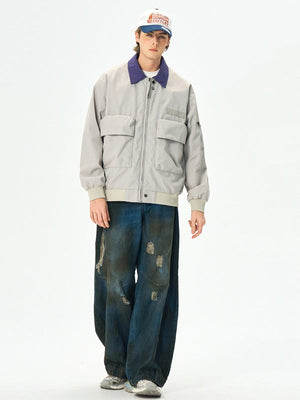 Liber Autumn Men's Color matching Jackets