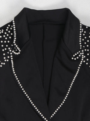 Pearl Langarm-Zweiteiler mit schmaler Passform und elastischem Bund