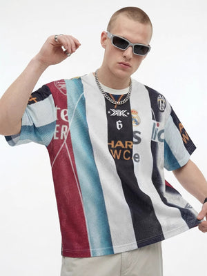 Patchwork Jersey Retro T-shirts
