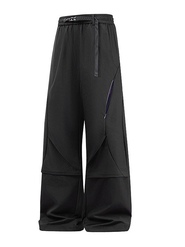 Loose-fit Segmentation Design Cargo Trousers