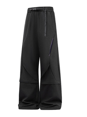 Loose-fit Segmentation Design Cargo Trousers
