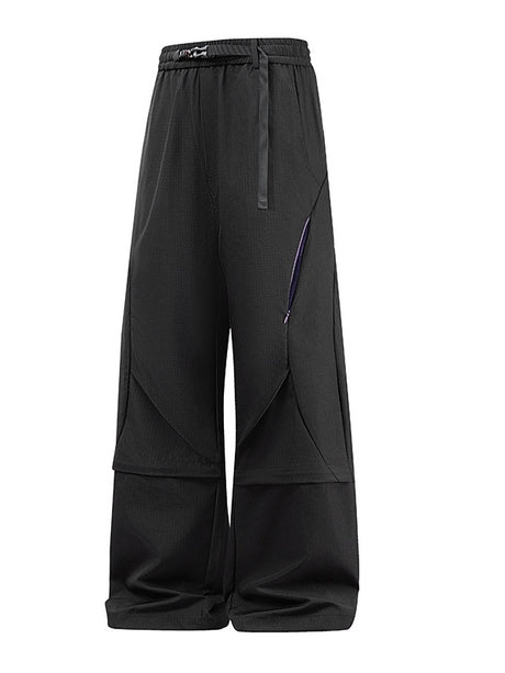 Loose-fit Segmentation Design Cargo Trousers