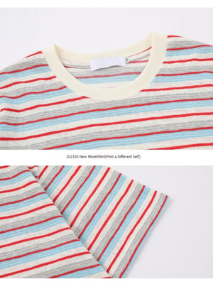CityBoy Red And Blue Stripes VIBE T-shirts
