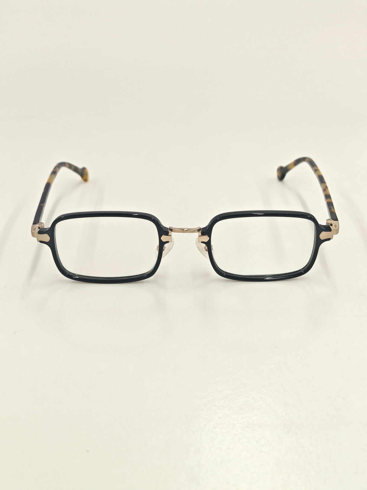Black-framed Leopard-print Eyeglasses