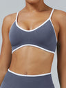 Seamless With Breast Pads Exercise Yoga Halter Bra Vest