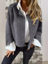 Short Cardigan Imitation Wool Coat Leisure Business Jacket