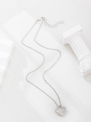 Four-leaf Clover Diamond Pendant Necklace