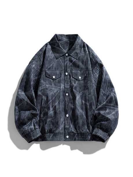 Lapel Printing And Dyeing Loose Jackets