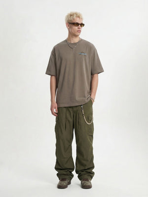 Mountain Range Printed Sweating Breathable T-shirts