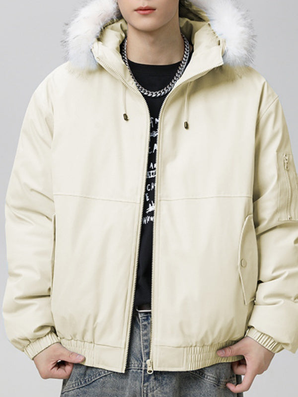 Large Fur Collar Workwear Parker