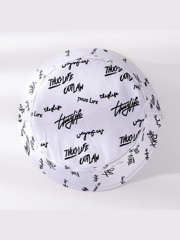 Printed Double-sided Foldable Sunscreen Bucket Hats