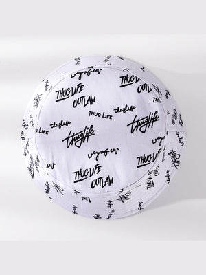 Printed Double-sided Foldable Sunscreen Bucket Hats