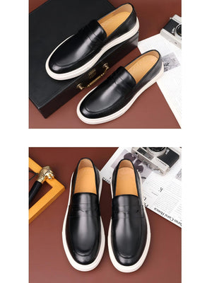 Ostrich Embossed Loafers