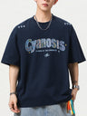 Embroidery Letter Loose-fit T-shirts