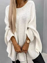 Shawl Cloak Style Knitwear Leisure Work Sweaters
