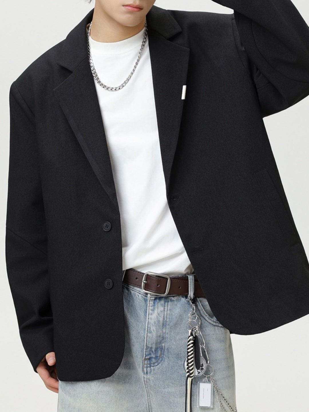 Liber Autumn Men's Solid Color Blazers
