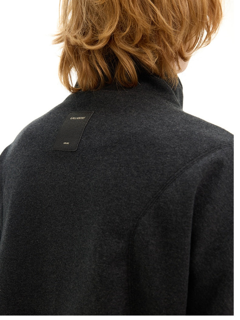 Cleanfit Structural Segmentation BOXY Silhouette Loose Stand Collar Jackets