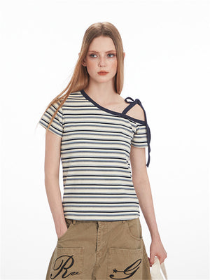 Liber Summer Women's Stripes Stripes/Plaid T-shirts