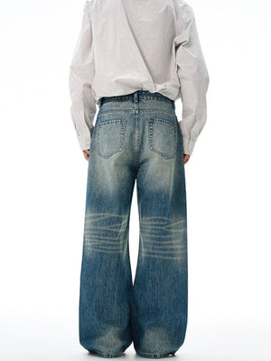 Liber Autumn Men's Pocket decoration Jeans