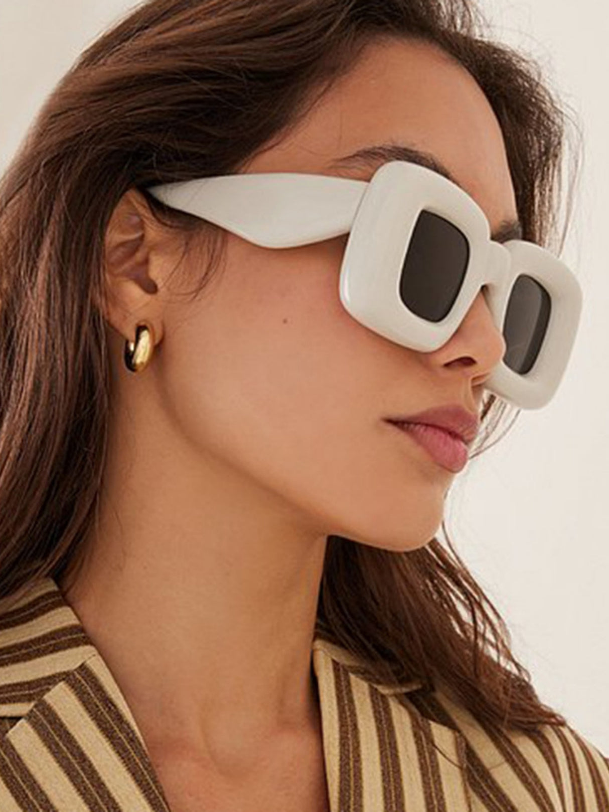 Irregular Full-rim Square Fashion Glasses