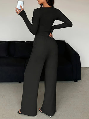 Lace Trim Slim 2-piece Sets