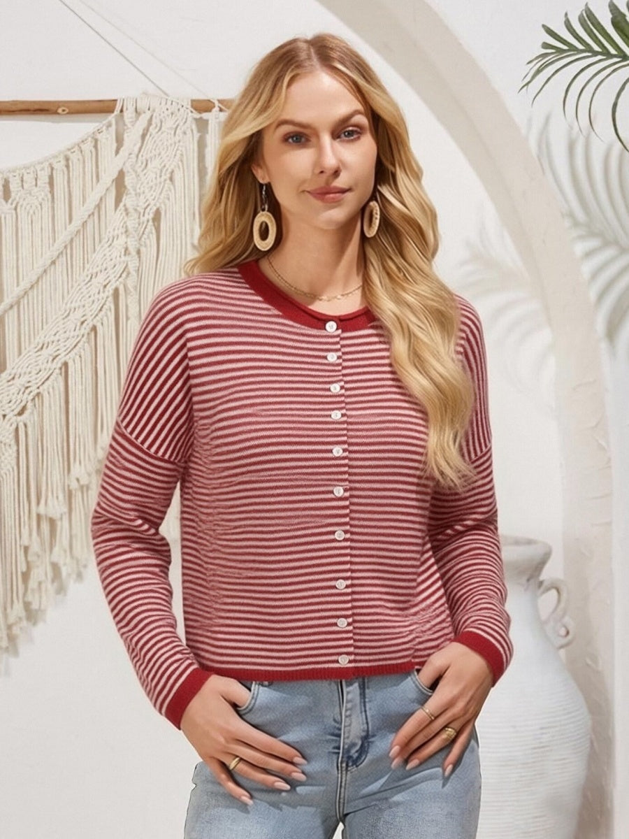 Christmas Stripes Red Cardigans