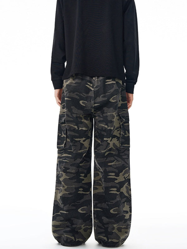 Liber Autumn Neutral wear Printed Camouflage Pants