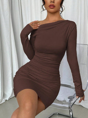 Liber Summer Women's Macaron color Solid Color Mini&Short Dresses