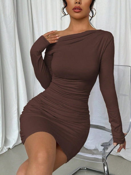 Liber Summer Women's Macaron color Solid Color Mini&Short Dresses