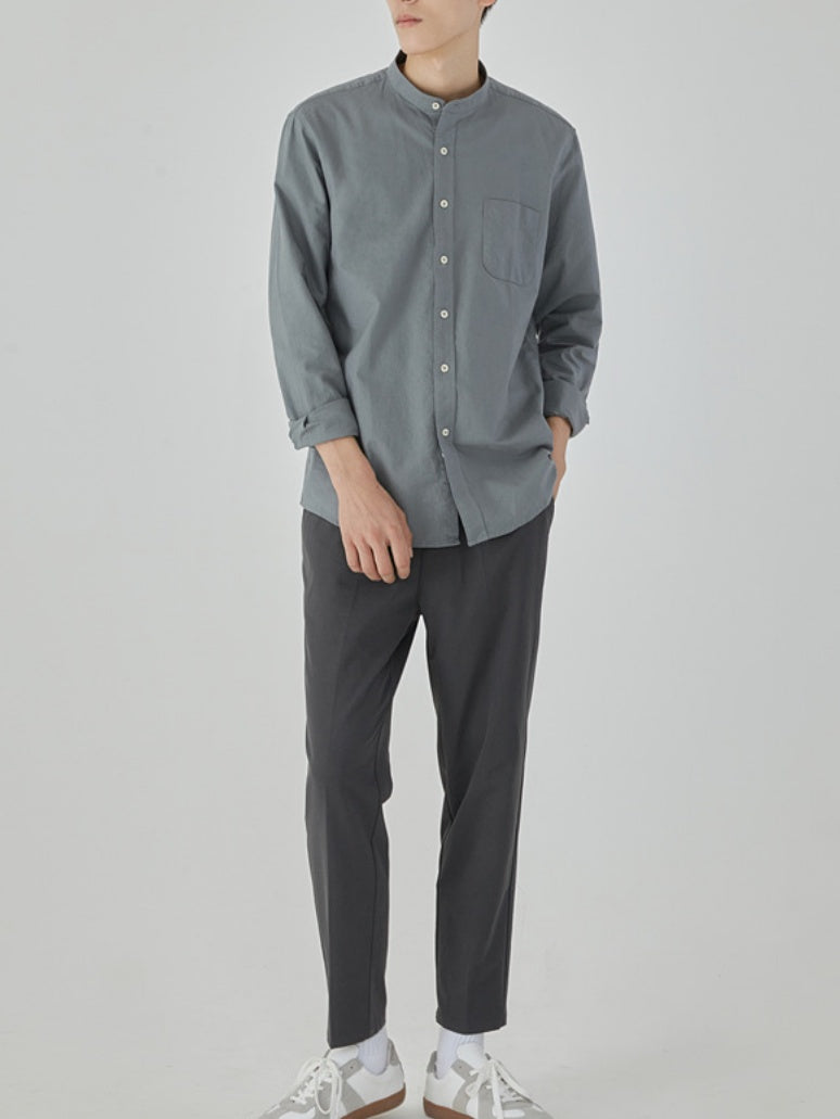 Leisure Stand Collar Shirts