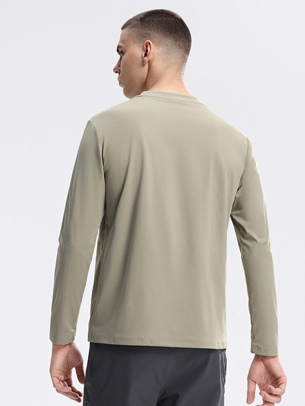 Moisture Absorption Quick-drying Breathable Outdoor Cycling Sports Crew Neck Sweatshirt