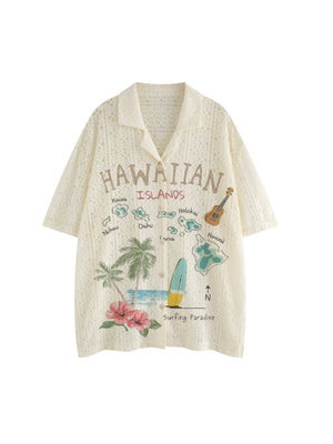 Lace Hawaii Printed Shirts