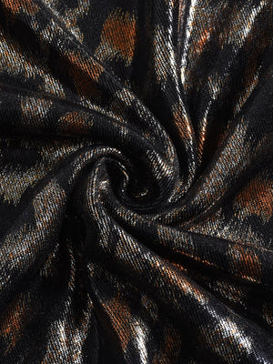 Liber Leopard Print Strapless Mini&Short Dresses