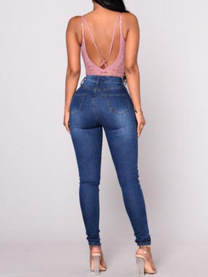 Stretch Slimming Pencil Pants Jeans