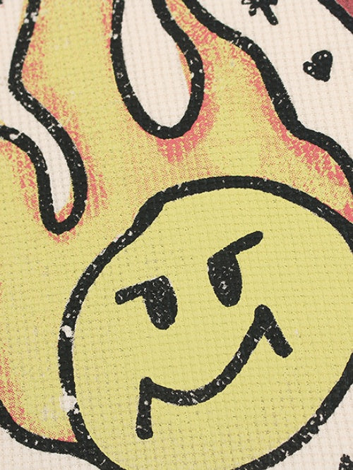 T-shirts imprimés Grimace Flame