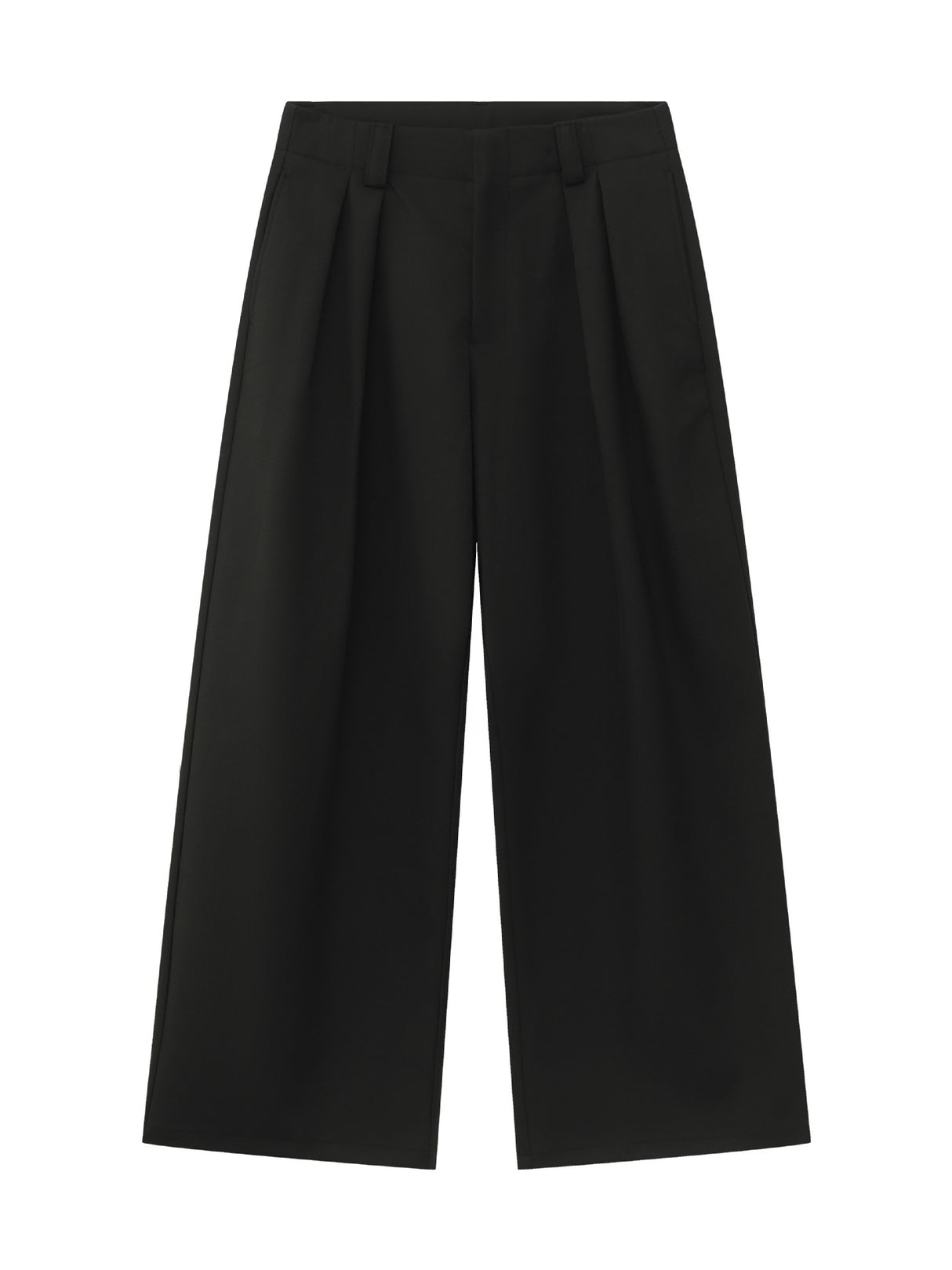 Stereo Double Pleat A-shape Loose-fit Dress Pants Pants