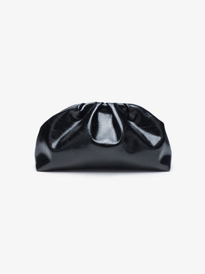 Studded Pleated Clutch Bag