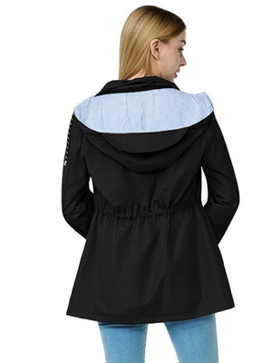 Lightweight Jacket Raincoat Water Proof Mountain Climbing Outdoor Drawstring Windproof Trench Coats