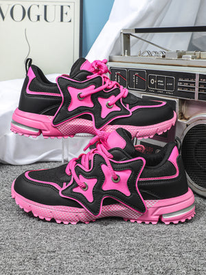 Star-shaped Decorative Women's Casual Sneakers