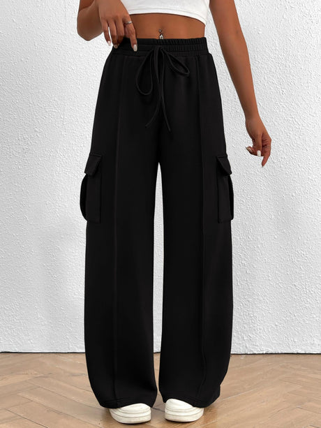 Loose-fitting Wide-leg Casual Trousers