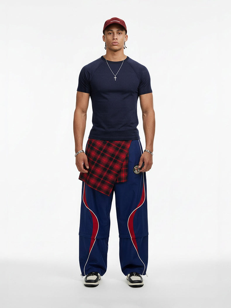 Stretch Tight Fit Navy Slim-fit T-shirts