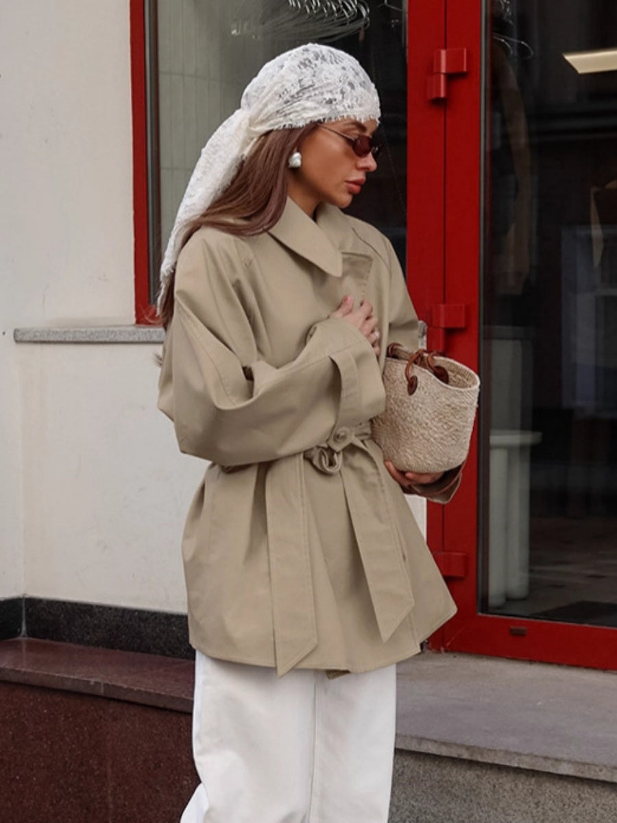 Mid-length Tie Windbreaker