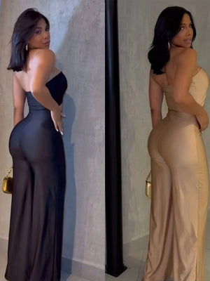 Navel Tube Top Jumpsuits