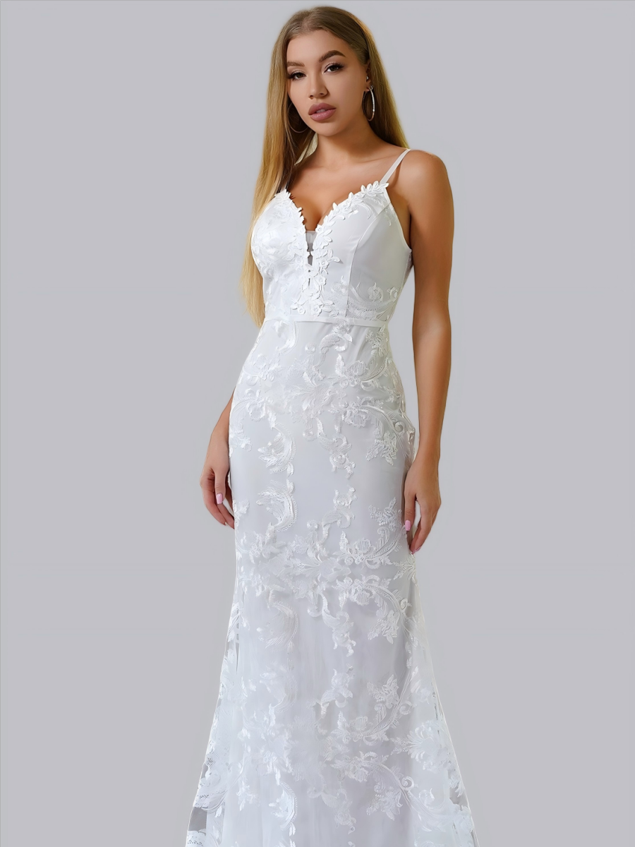 Liber Autumn Women's Lace Maxi Dresses