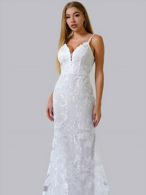 Liber Autumn Women's Lace Maxi Dresses