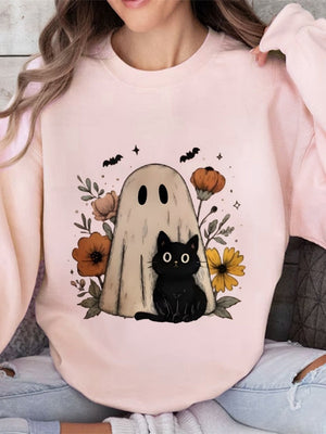 Halloween Pullover Printed Sweatshirt